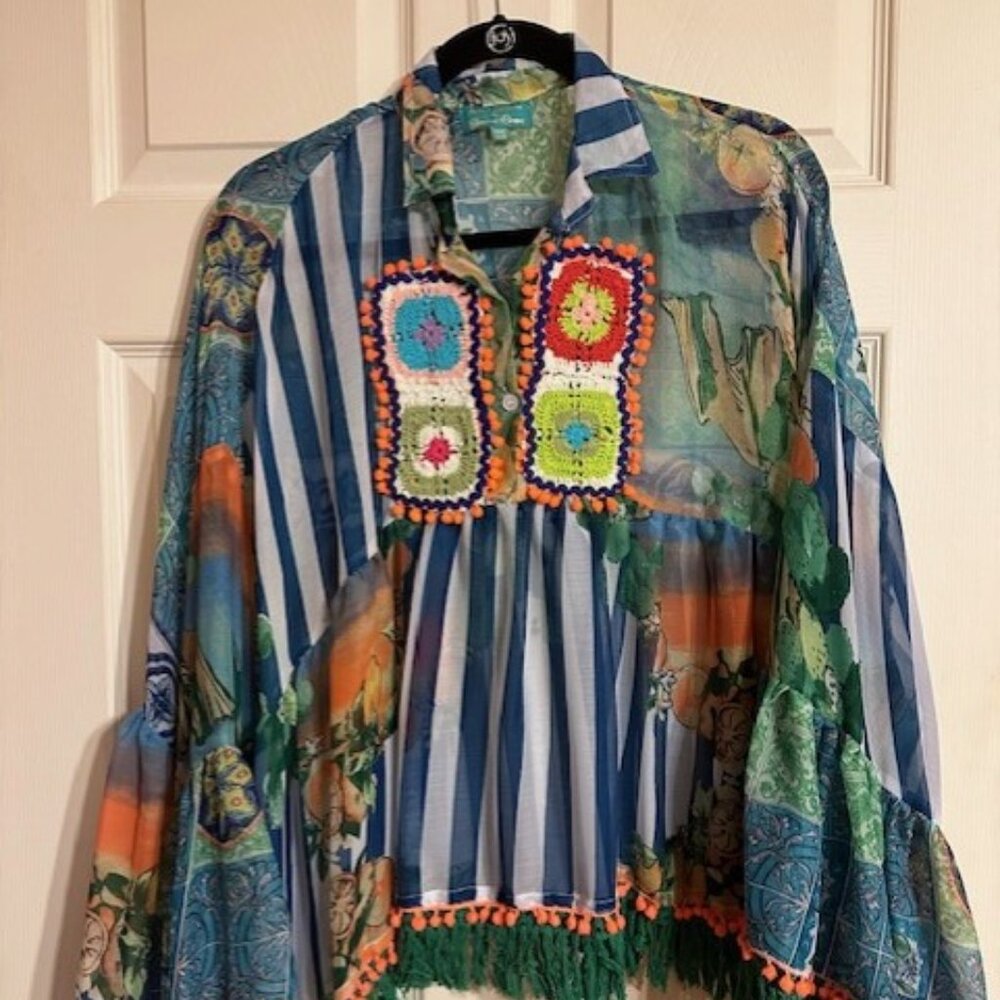 Colorful Bohemian Blouse